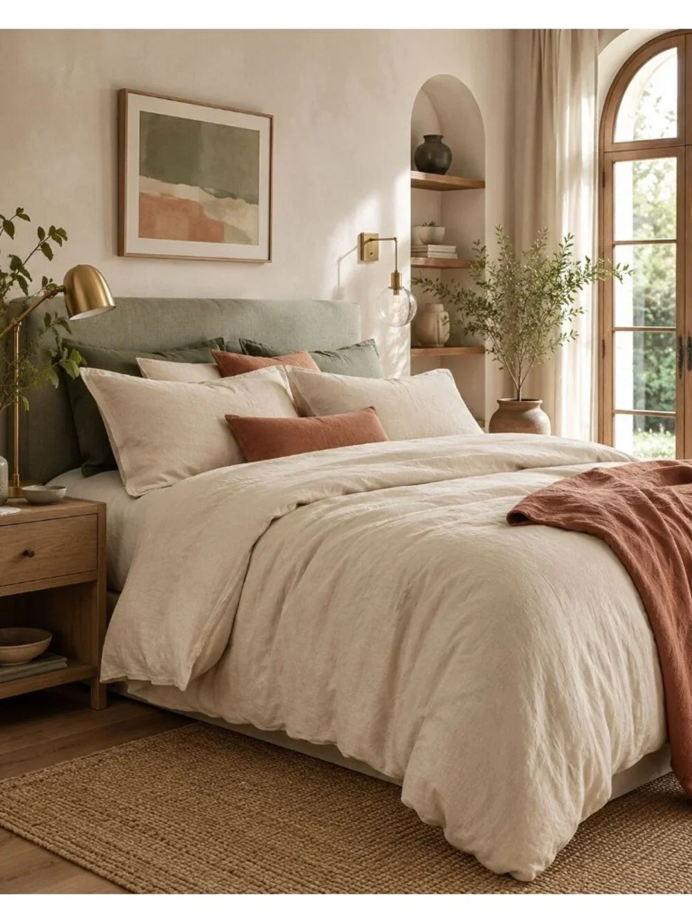S13 | Quince European Linen Duvet Cover Full Queen Oat NWOT